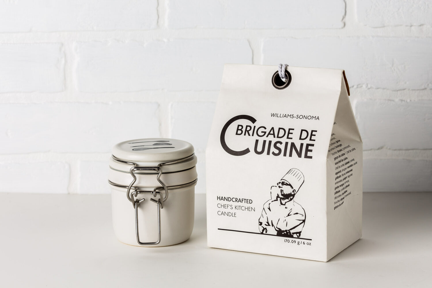 brigade de cuisine candle package design. Packaging design for Akron, Cleveland, Columbus, Chicago & New York