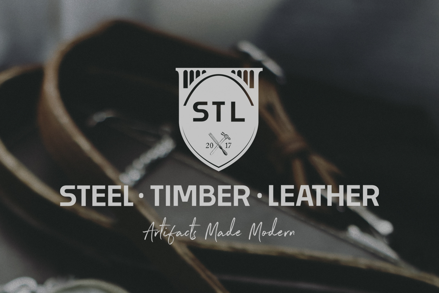 Custom Brand identity and logo design for Steel • Timber • Leather. Artifacts made modern. A visually stimulating logo design creates a brand presence that tells the story of who you are and projects that identity through shape and form.