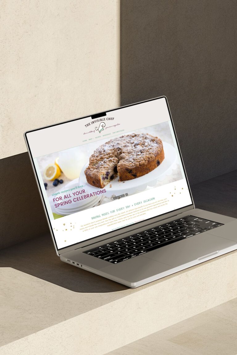 Custom Shopify eCommerce web development for The Invisible Chef.