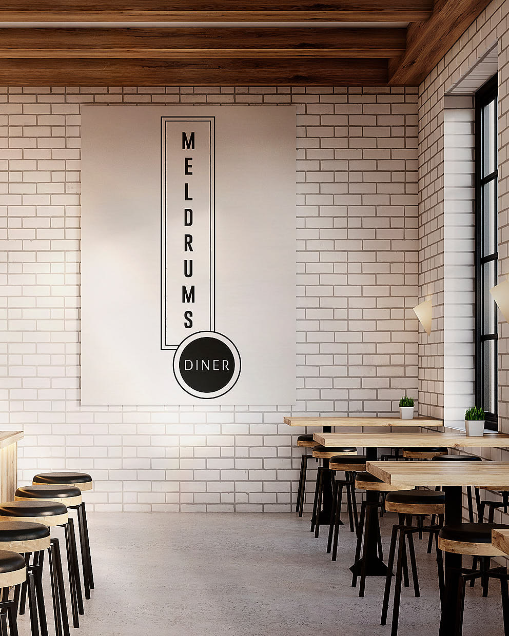 Branding & Logo design for Meldrums by Rebecca Snyder of A LA MODE designs, an award winning graphic designer.